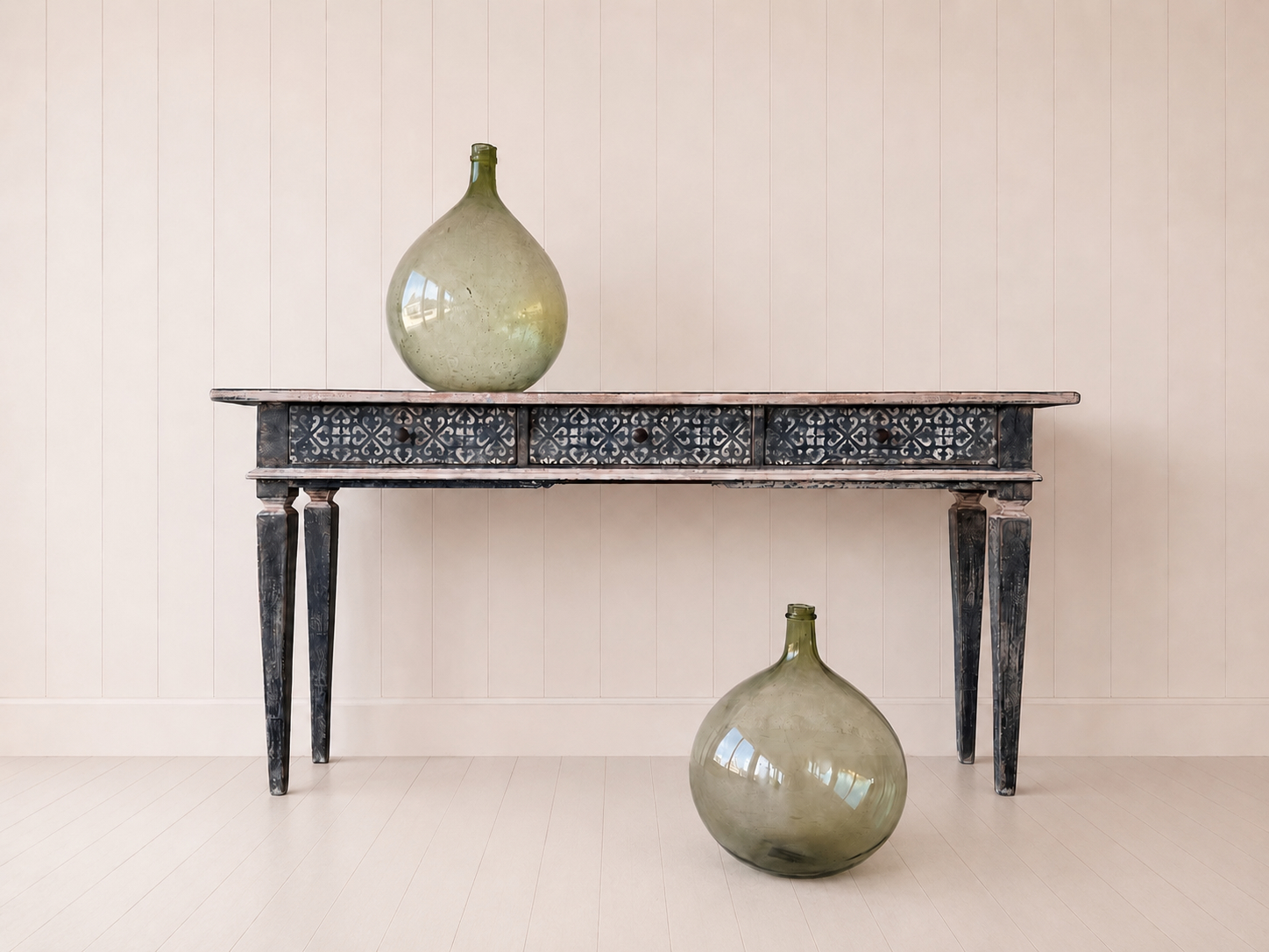 Antique Italian Hand-Painted Console Table - Image 5