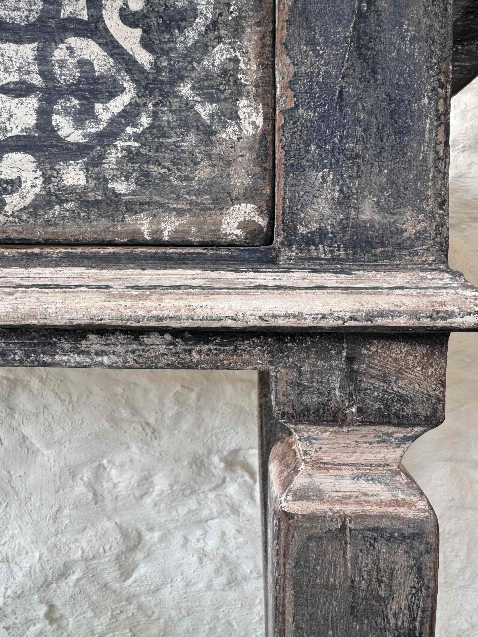 Antique Italian Hand-Painted Console Table - Image 7