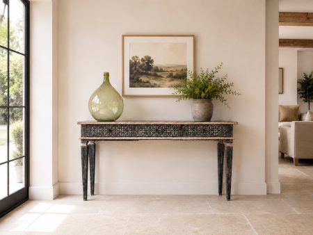 Antique Italian Hand-Painted Console Table