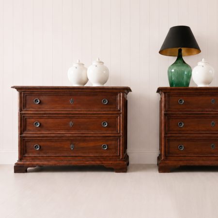 Pair of 19th Century Italian Walnut Chest of Drawers