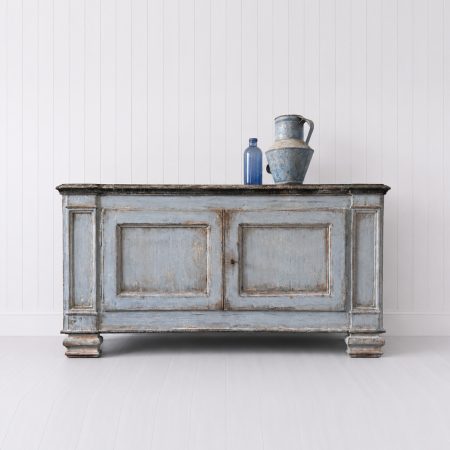 19th Century Italian Painted Blue Sideboard