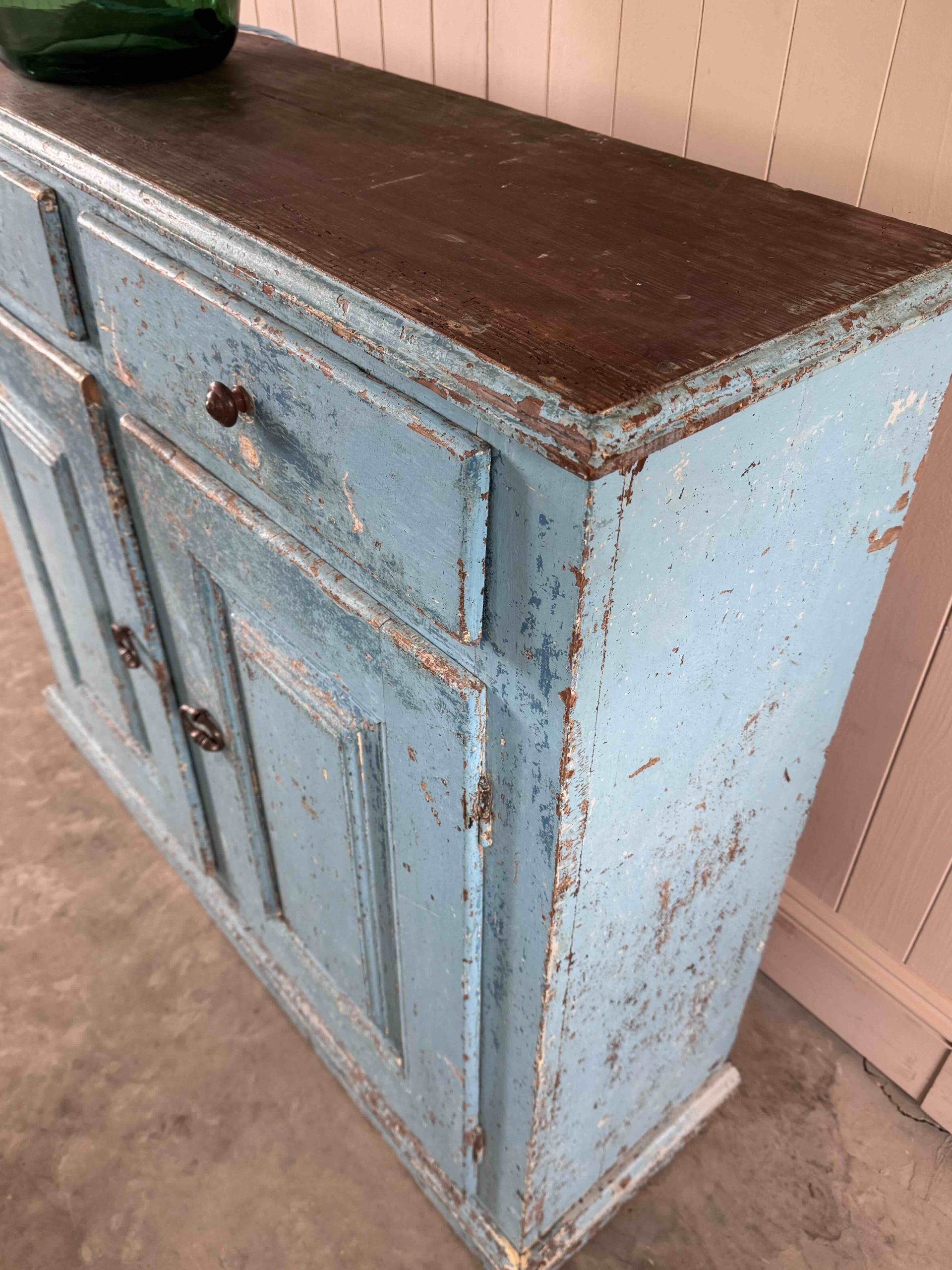 Little French Blue Painted Cupboard - Image 9