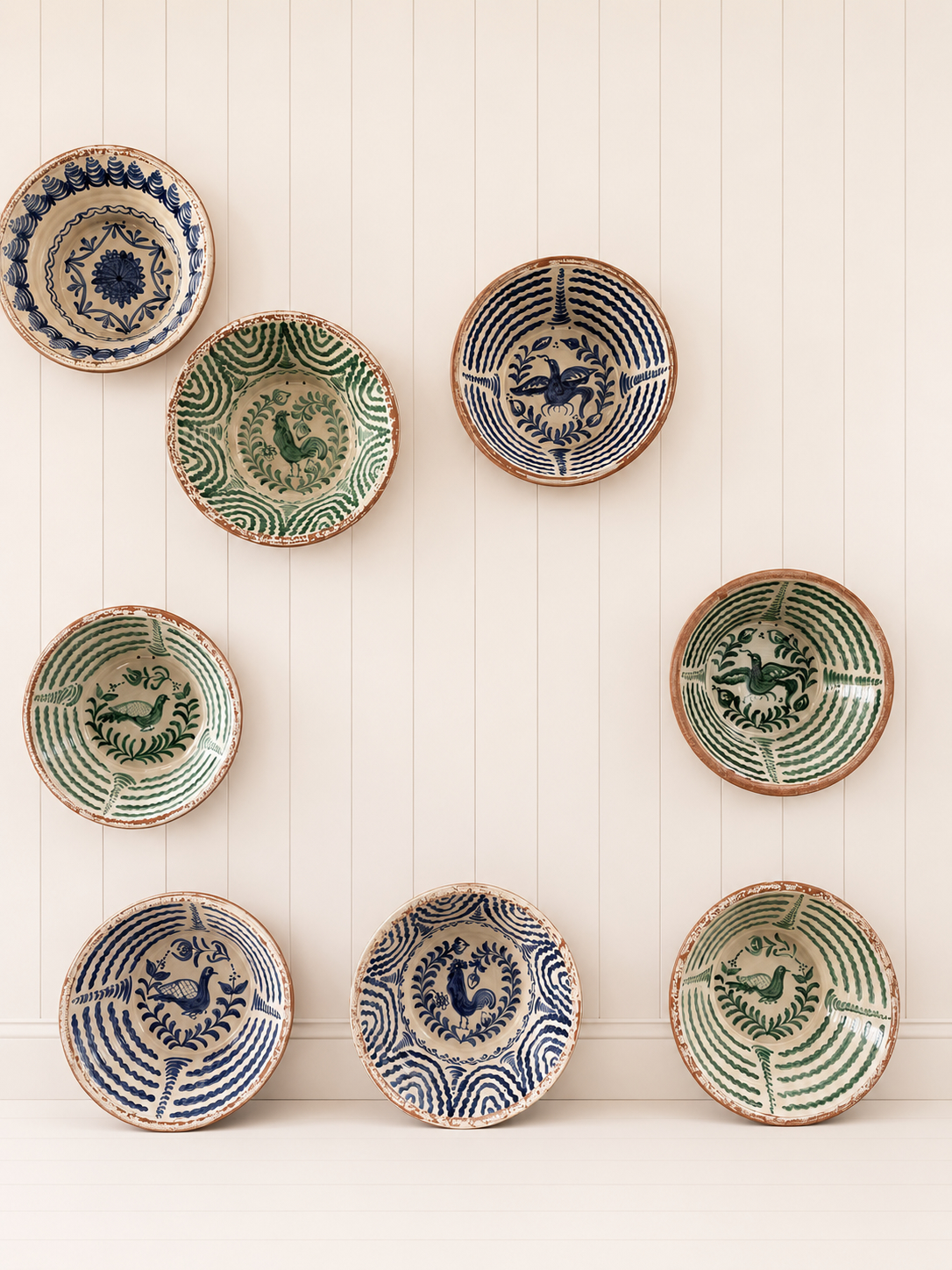 50 cm Mid 20th Century Spanish Librillo Bowls - Image 9