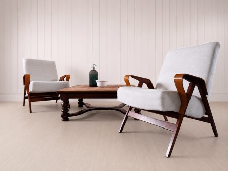 Pair of Czech Mid-Century Lounge Chairs Attributed to František Jirák