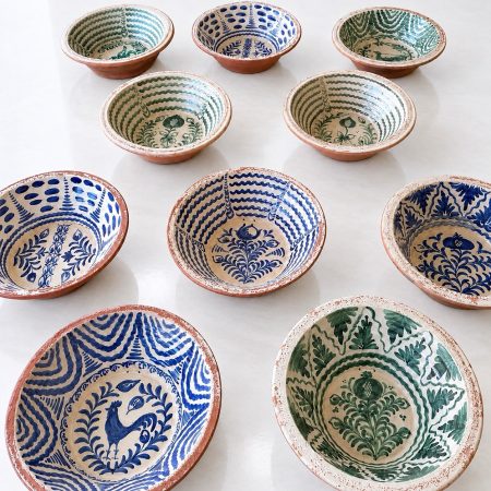 40 cm Spanish Librillo Bowls 20th Century