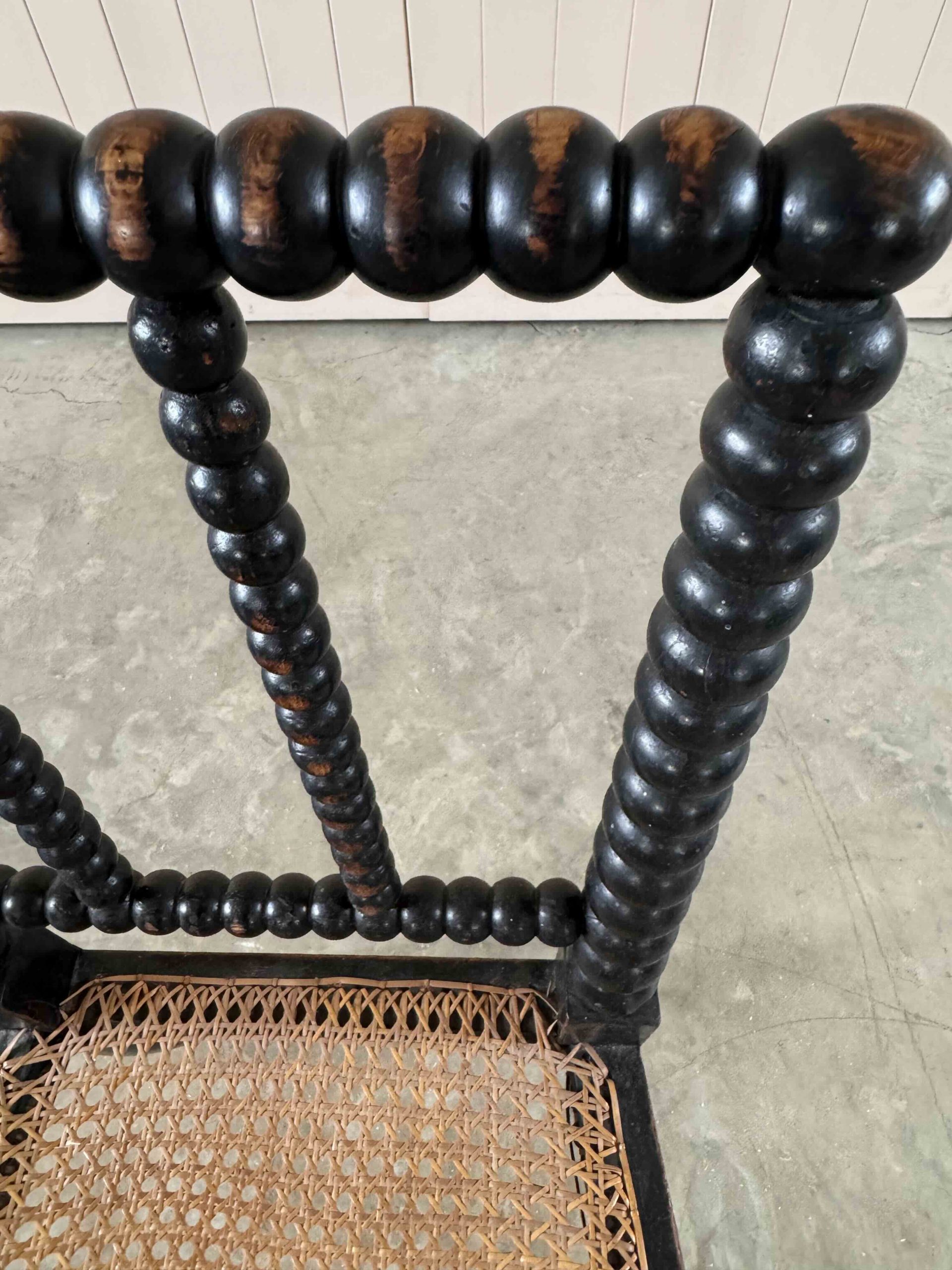 Ebonised Bobbin Chair c.1900 English - Image 6
