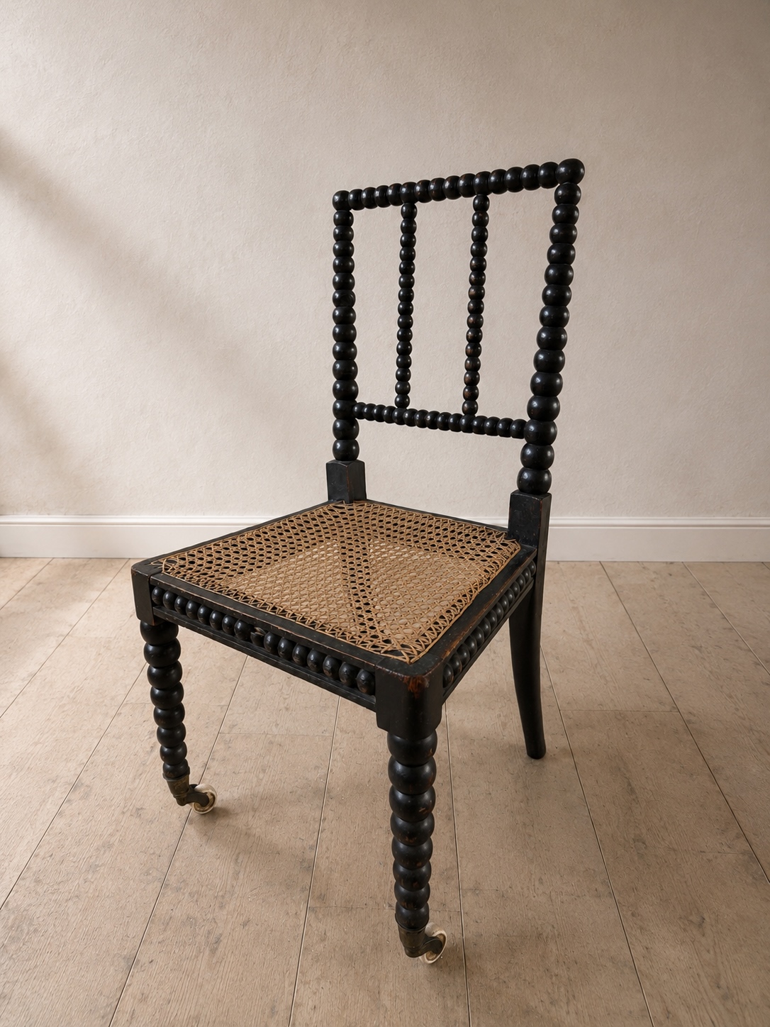 Ebonised Bobbin Chair c.1900 English - Image 8
