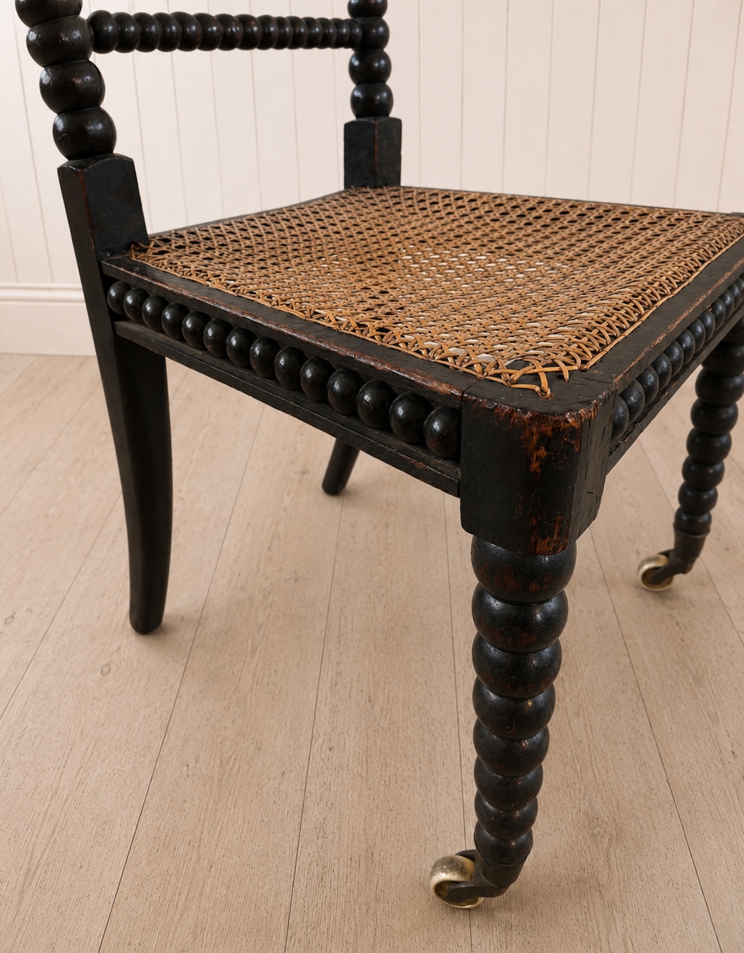 Ebonised Bobbin Chair c.1900 English - Image 9