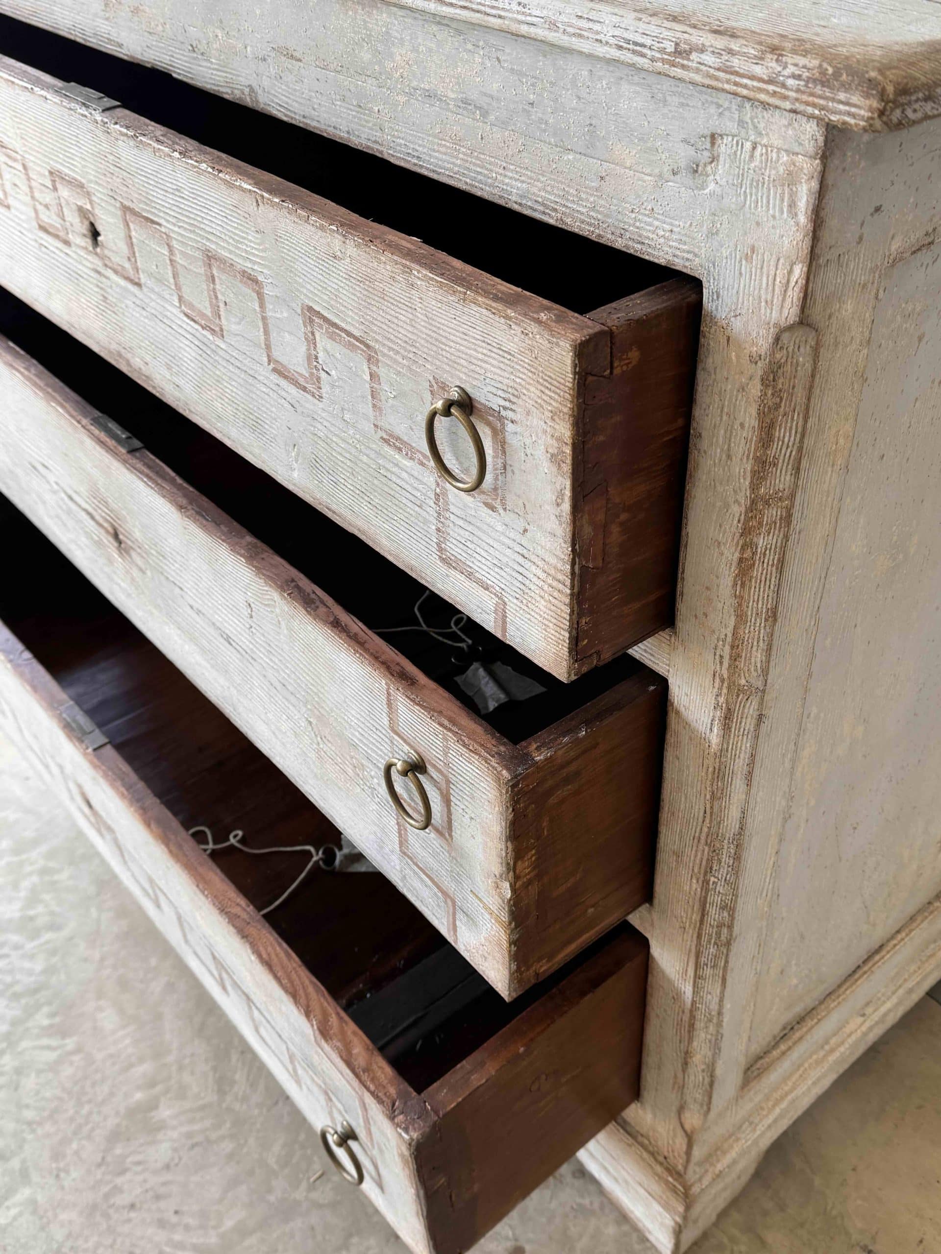 Greek Key Italian Chest of Drawers - Image 4