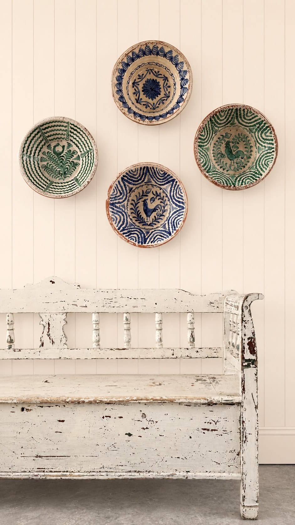 19th Century Swedish Painted Bench - Image 8