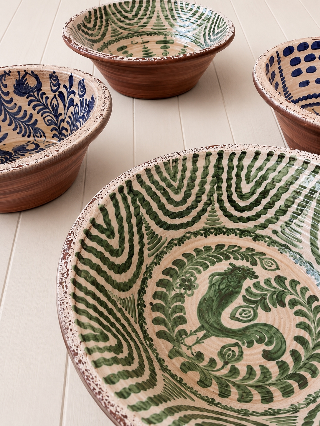 Huge 60 cm Mid 20th Century Spanish Librillo Bowls - Image 3