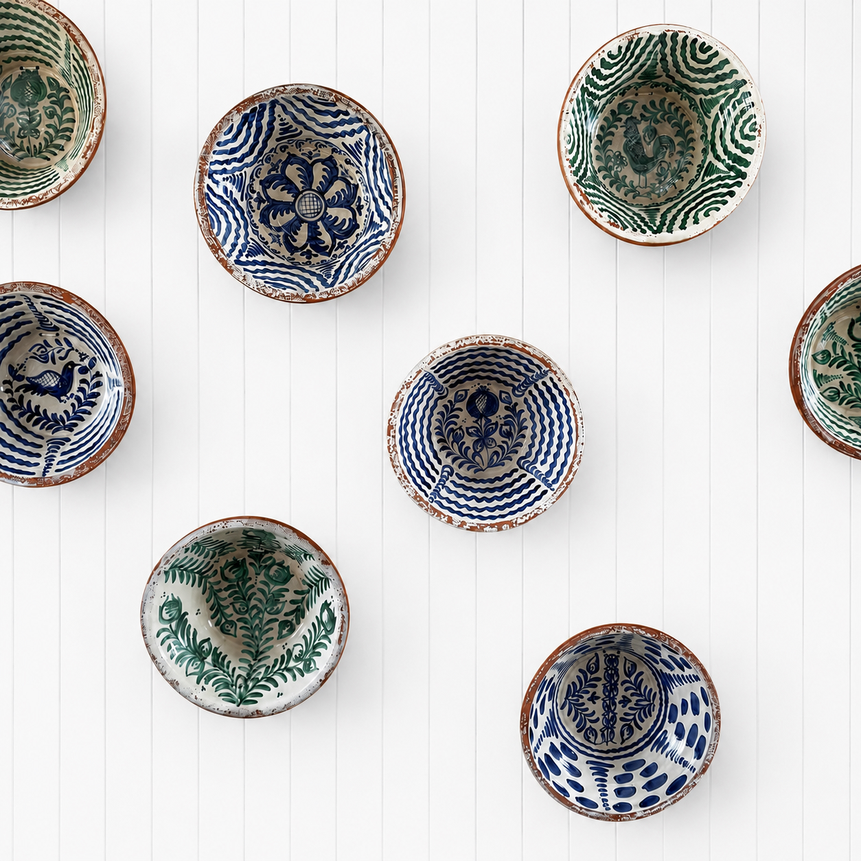 40 cm Mid 20th Century Spanish Librillo Bowls - Image 6