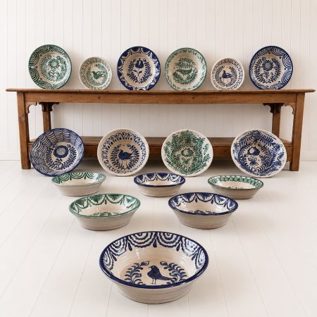 Spanish Librillo Serving Bowls Mid 20th Century