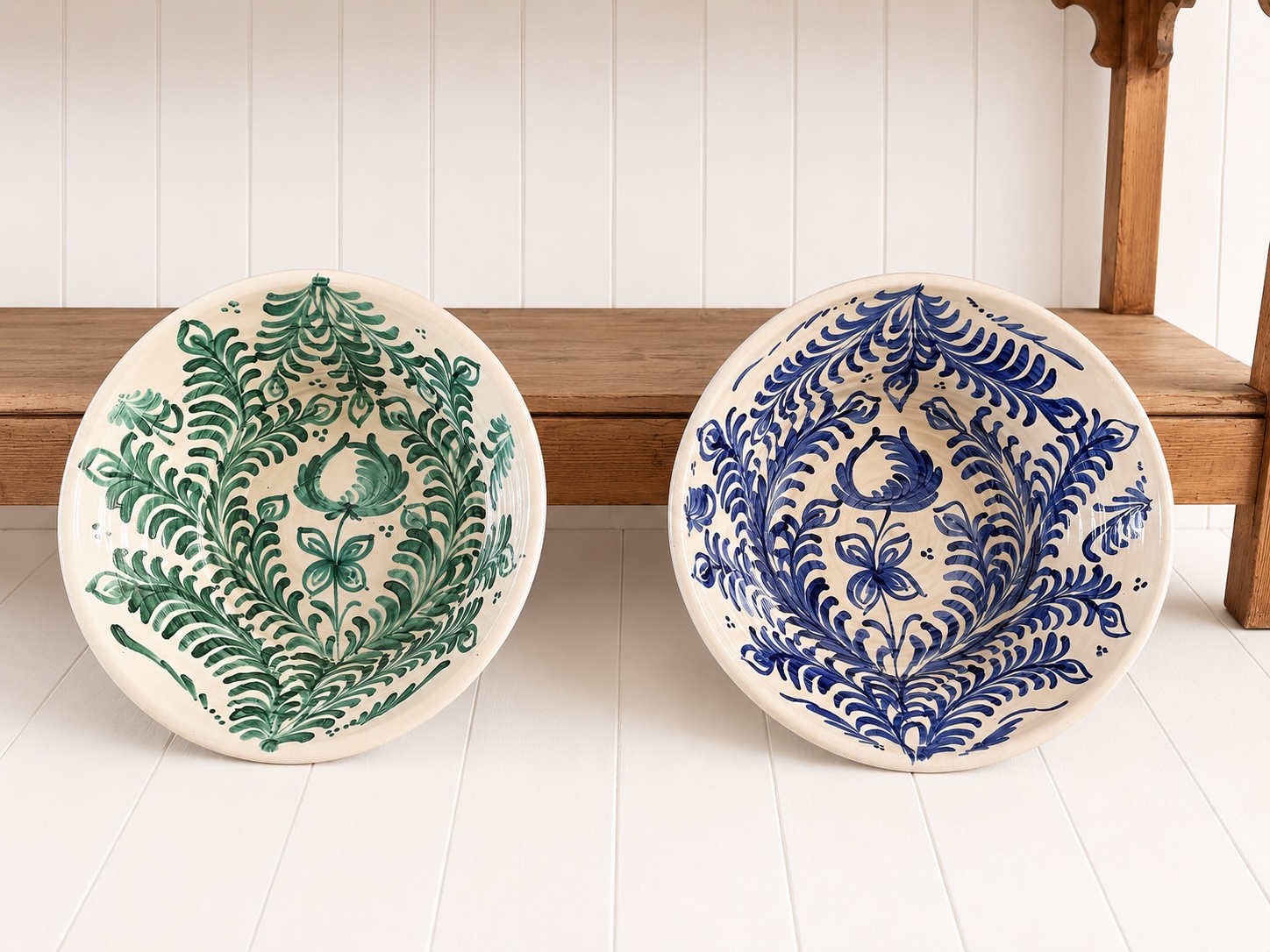Spanish Librillo Serving Bowls Mid 20th Century - Image 5