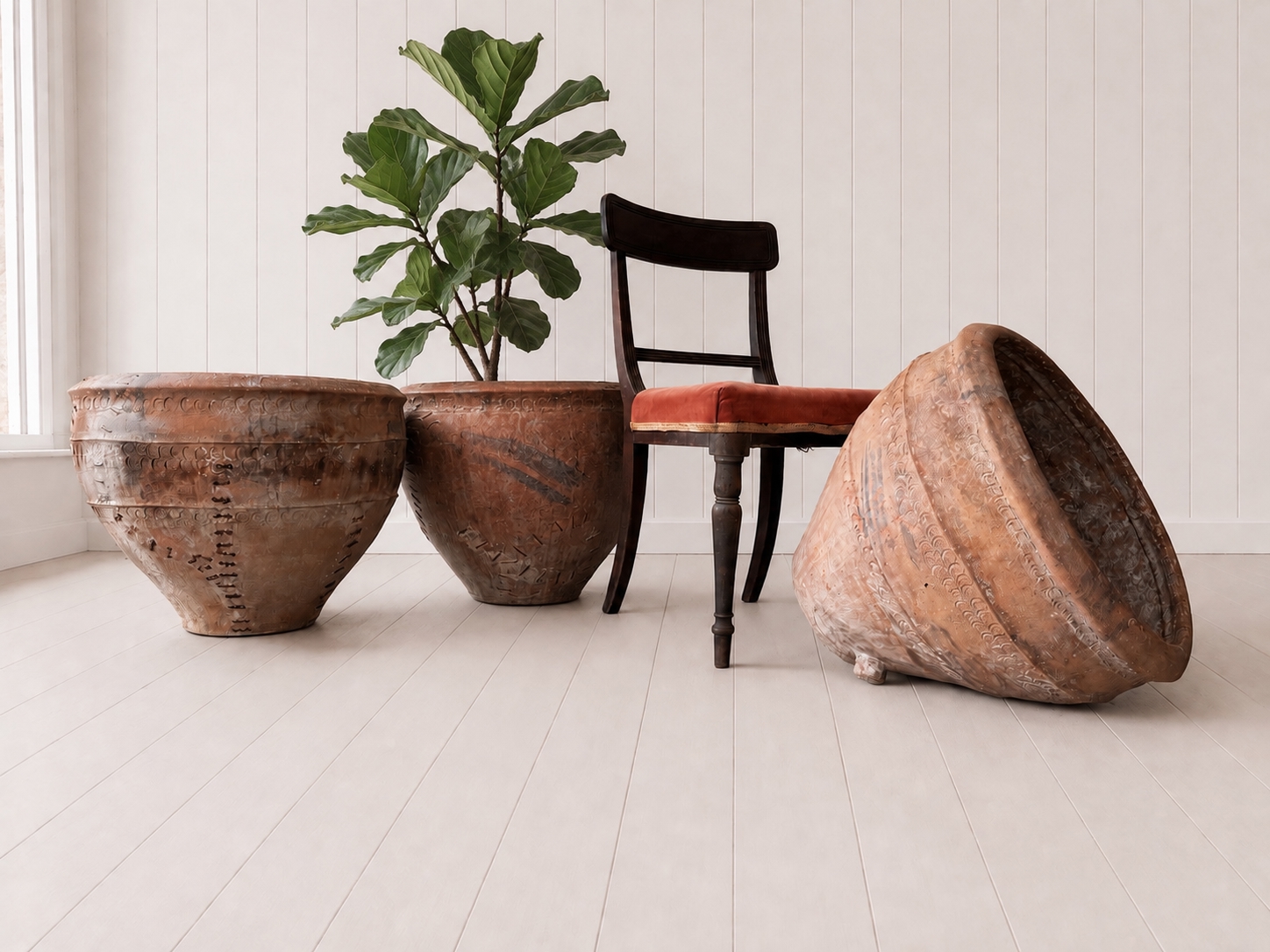 Antique Spanish Stitched Cosi Pot - Image 4