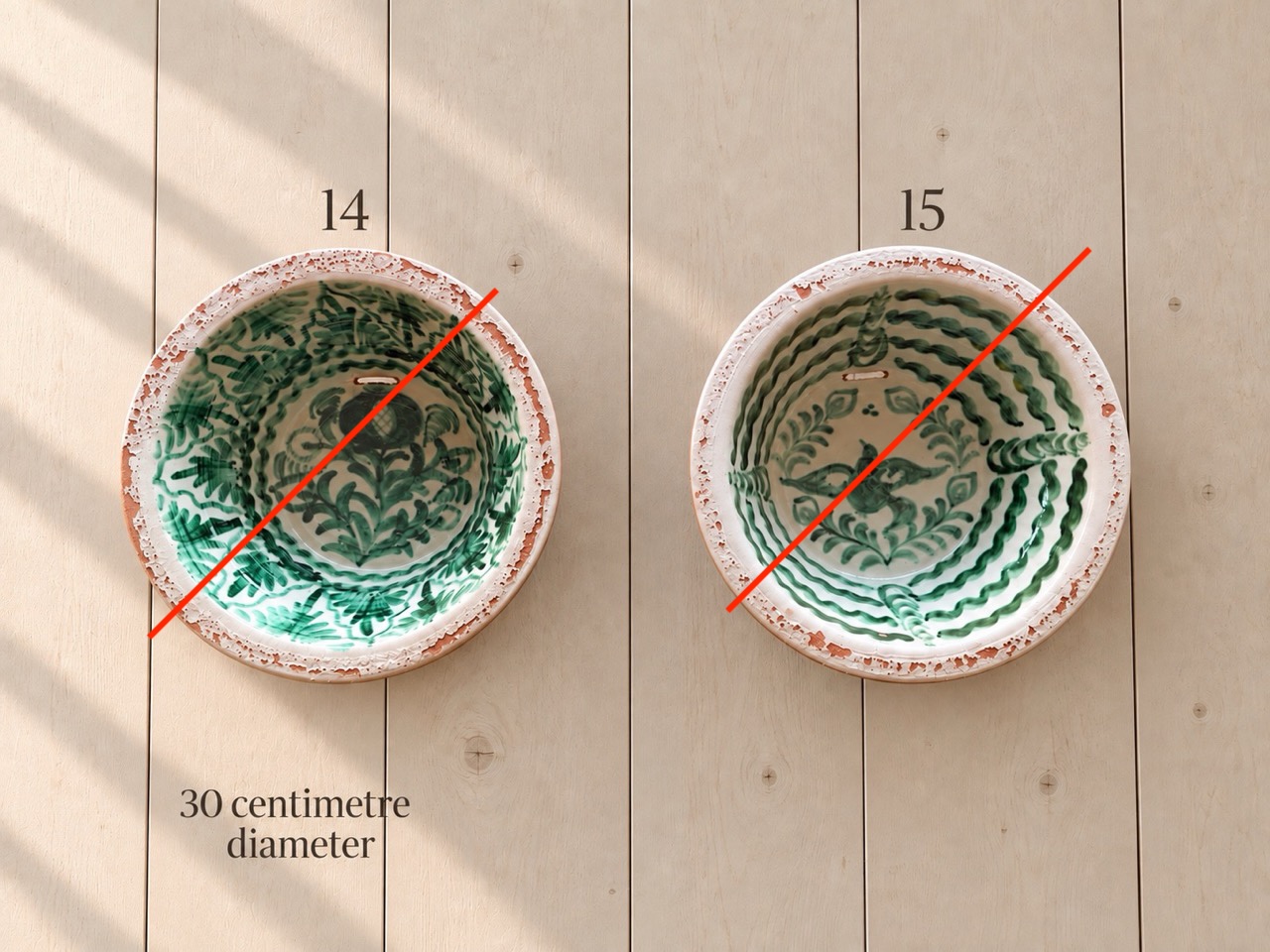 30cm Spanish Librillo Bowls 20th Century - Image 13