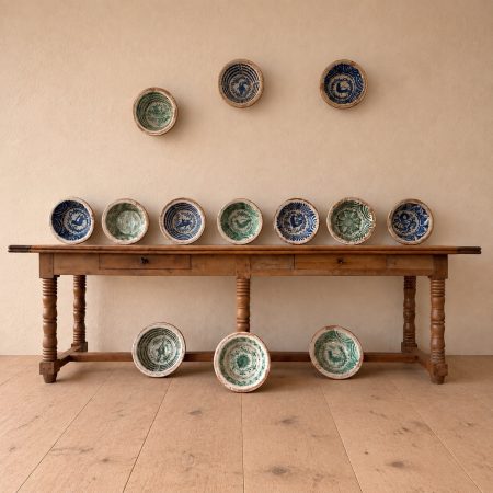 30cm Spanish Librillo Bowls 20th Century