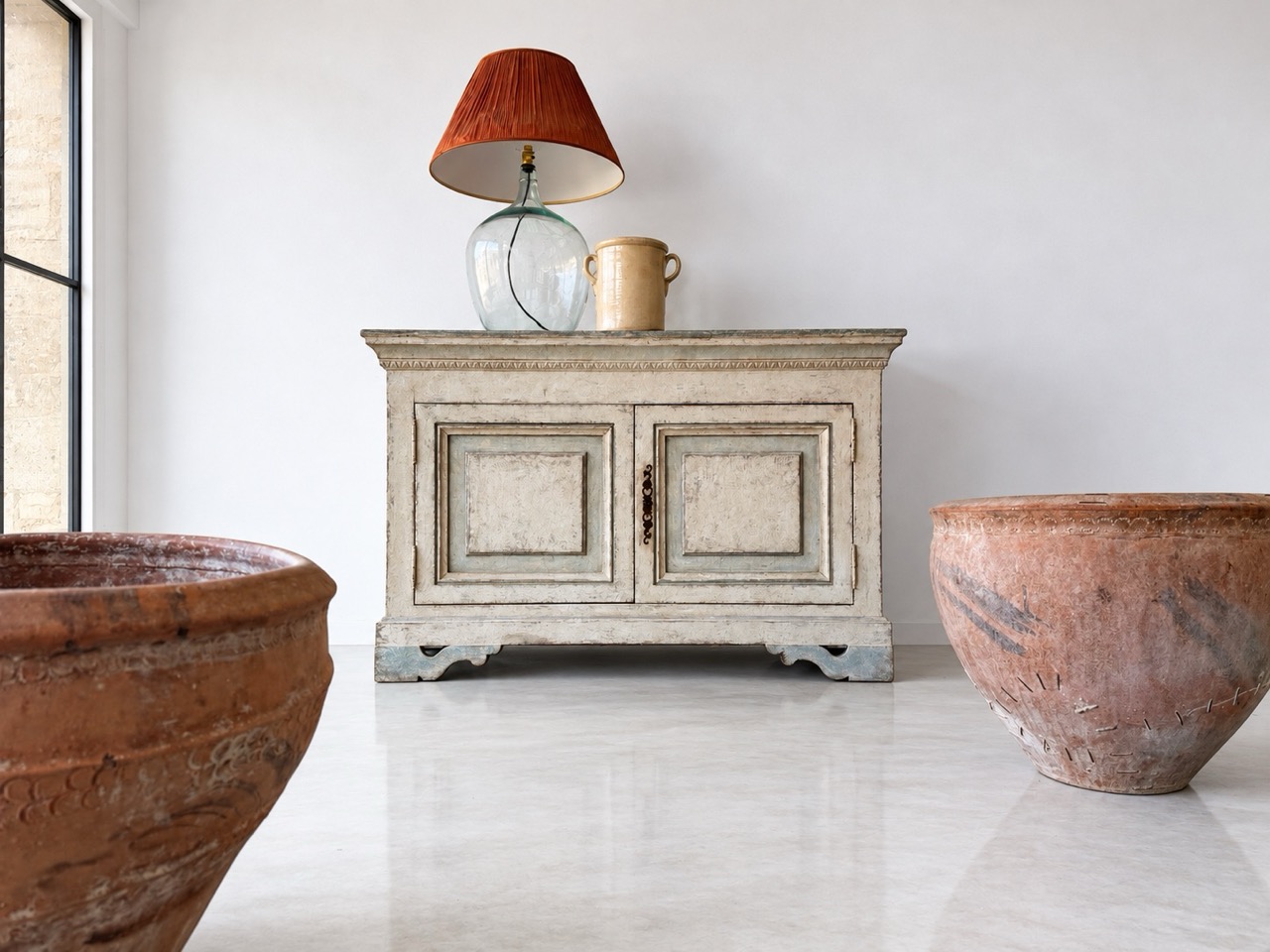 Italian Painted Sideboards Made from 18th-Century Timber