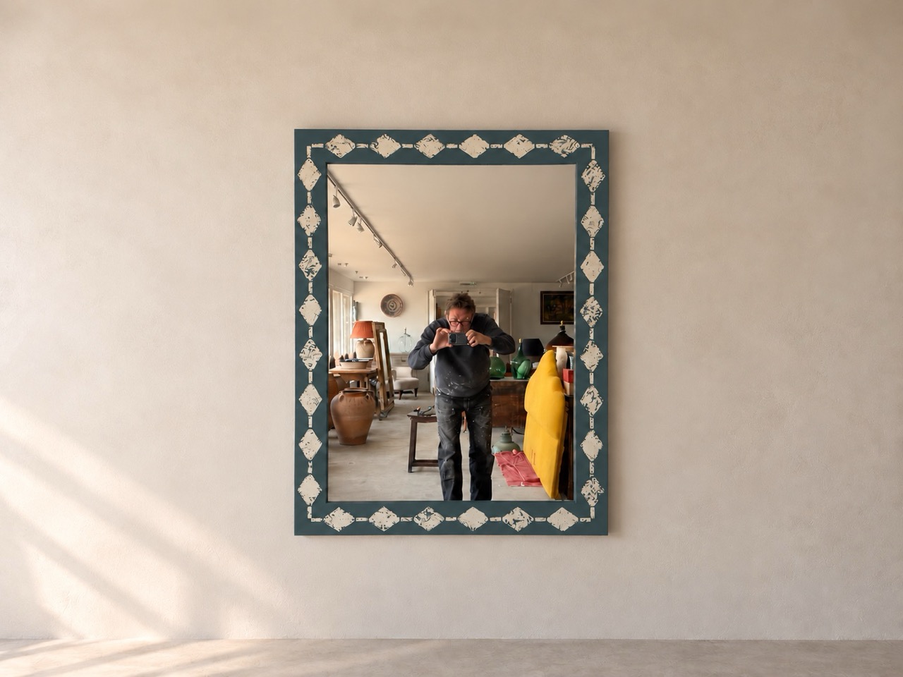 Diamond Motif Bespoke Mirror - Image 10