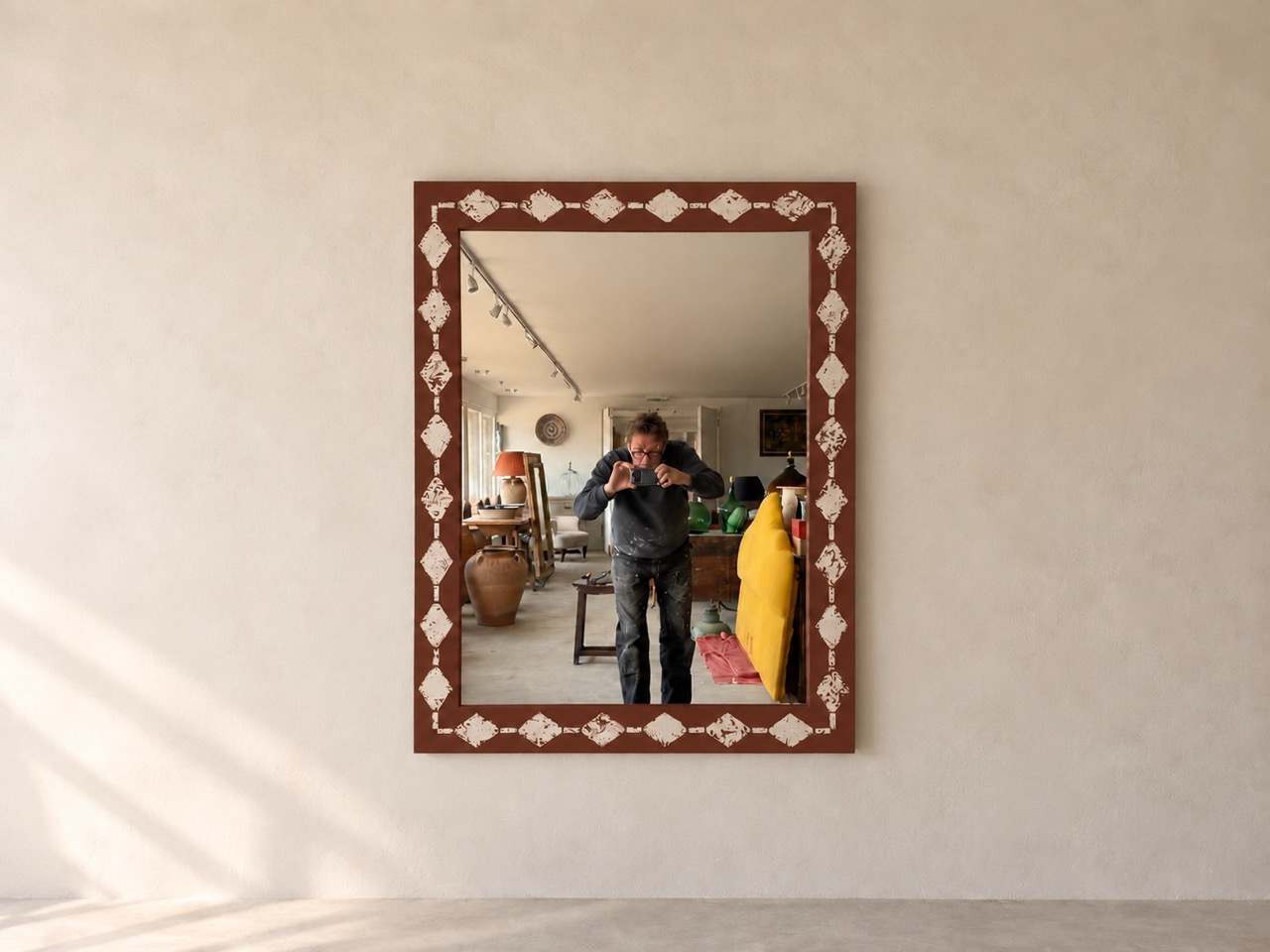 Diamond Motif Bespoke Mirror - Image 9
