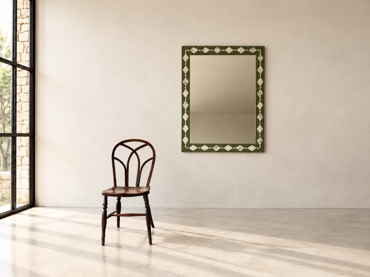 Diamond Motif Bespoke Mirror - Image 3