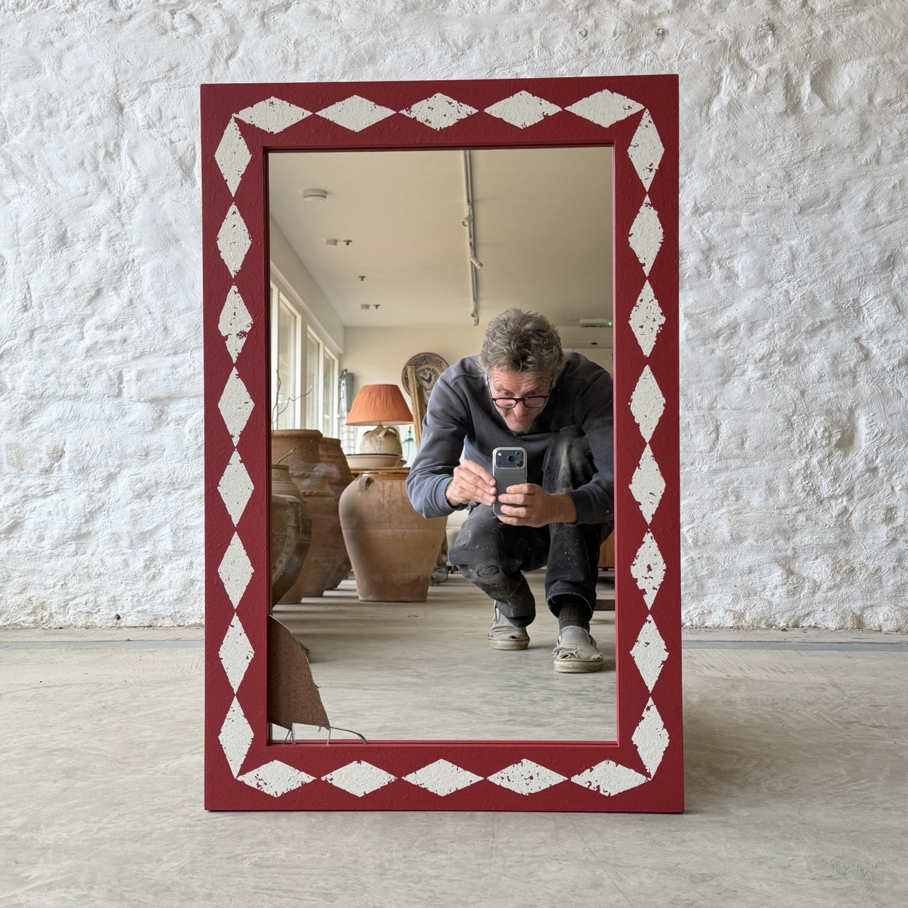 Harlequin Motif Bespoke Mirror - Image 3