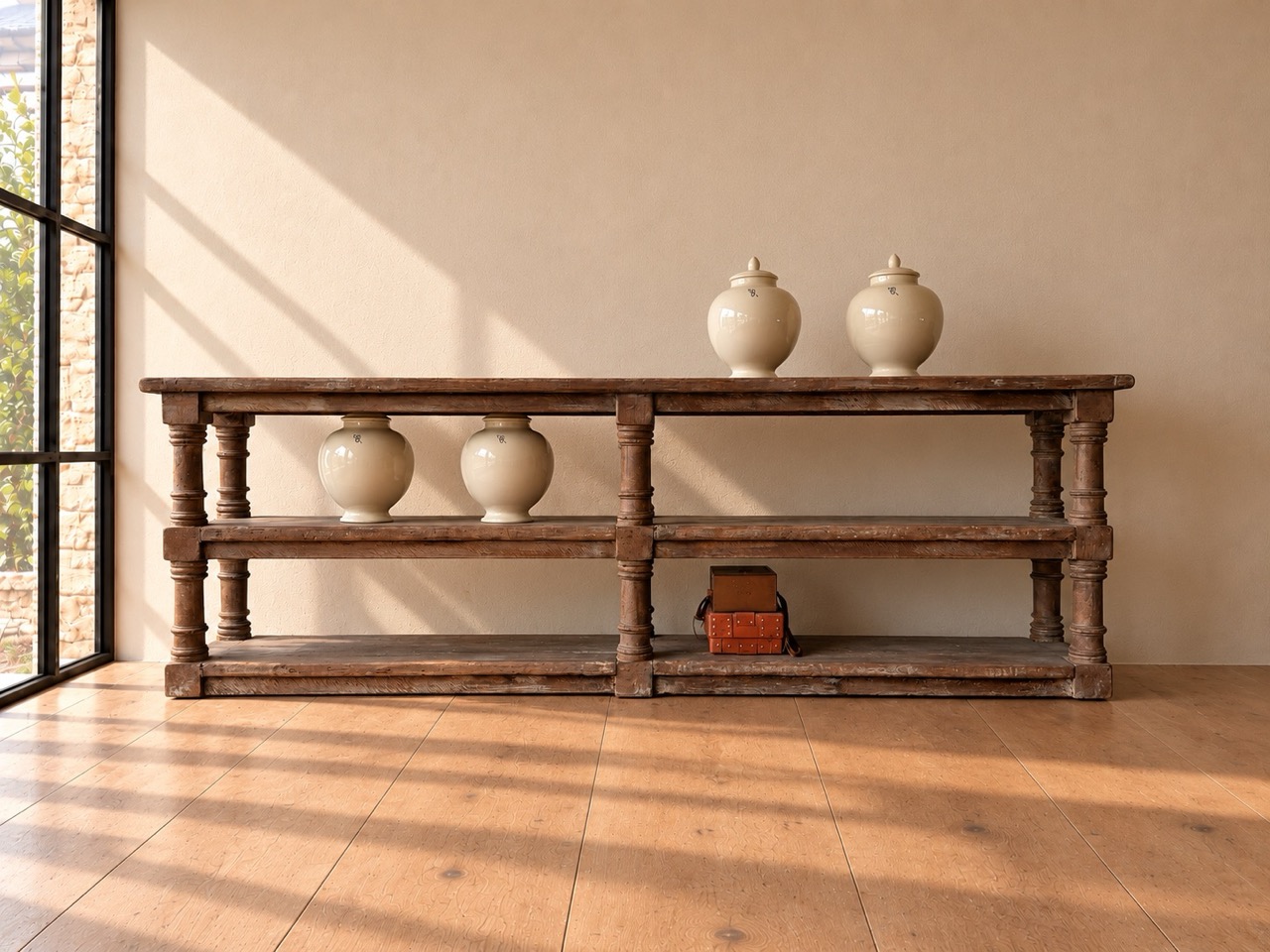 Bespoke Italian Draper's Table in Reclaimed Pine - Image 4