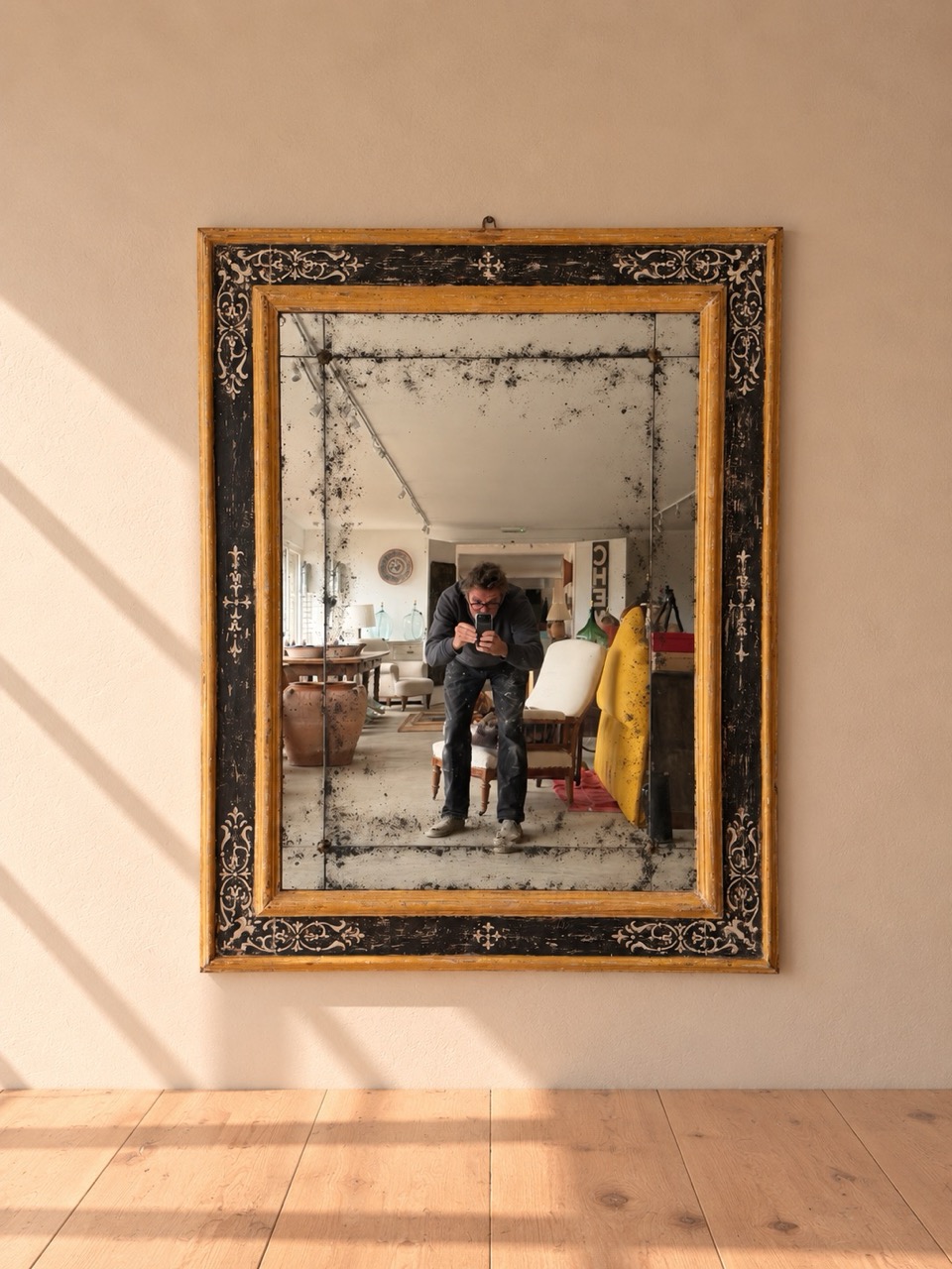 Large Italian Architectural Mirror with Baroque Decoration - Image 4