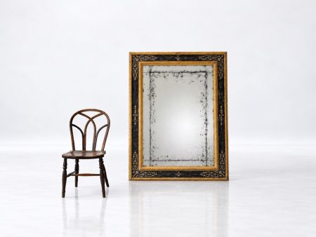 Large Italian Architectural Mirror with Baroque Decoration