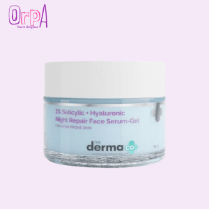 The Derma Co 1% Salicylic + Hyaluronic Night Repair Face Serum-Gel for Acne-Prone Skin