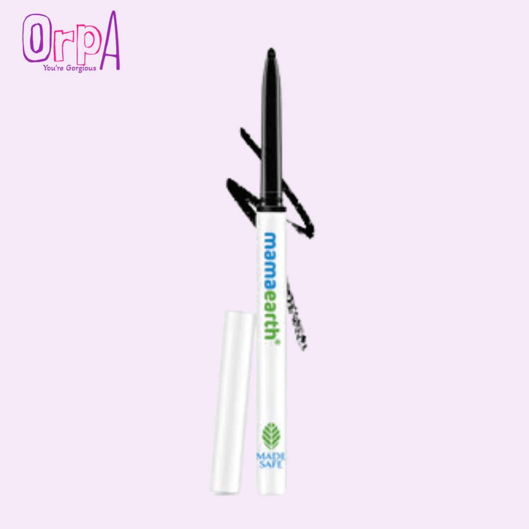 Mamaearth Charcoal Black Long Stay Kajal with Vitamin C & Chamomile for 11-Hour Smudge-free Stay