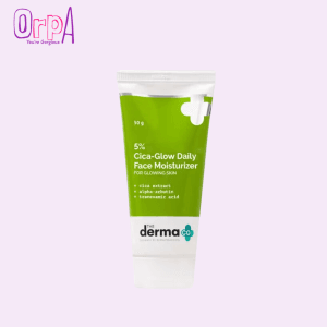 The Derma Co 5% Cica-Glow Daily Face Moisturizer with Alpha Arbutin & Tranexamic Acid