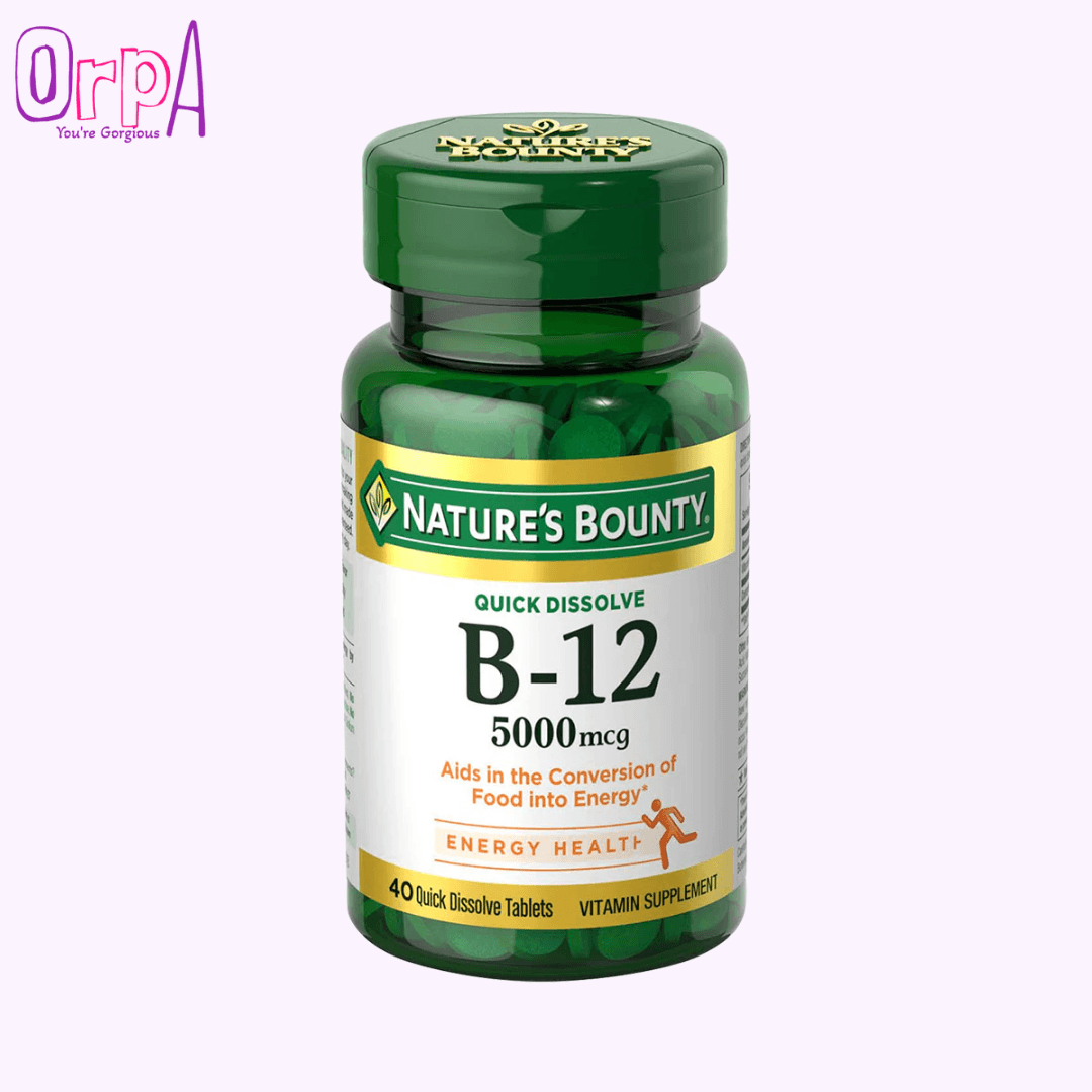 Nature's Bounty Vitamin B12 5000 mcg - 40 Tablets