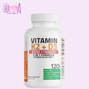 Bronson Vitamin K2 (MK7) with D3 Extra Strength Supplement 120 count