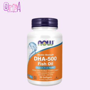 NOW Foods Supplements DHA-500 with 250 EPA Molecularly Distilled Supports Brain Health 90 Softgels