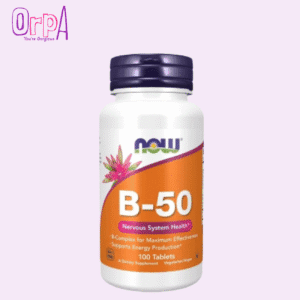NOW Foods Supplements Vitamin B-50 mg, Energy Production Nervous System Health - 100 Veg Capsules