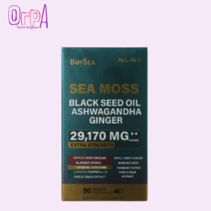 Boysea Sea Moss Black Seed Oil Ashwagandha Ginger 29,170 mg - 90 Capsules