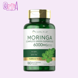 Carlyle Moringa Oleifera _ 180 Capsules _ Non-GMO and Gluten Free Supplement _ Complete Green Superfood _ from Moringa Leaf Powder