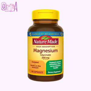 Nature Made High Absorption Magnesium Glycinate 200 mg - 60 Capsules