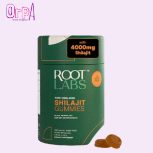 ROOT LABS Pure Himalayan Shilajit Gummies KSM-66 Ashwagandha, Gokshura_ 75%+ Fulvic Acid & 85+ Trace Minerals Men,Women 60 Gummy