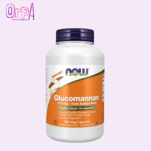NOW Glucomannan 575 mg Supports Regularity 180 Veg Capsules