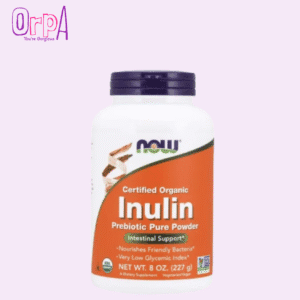 Now Certified Organic Inulin Prebiotic Pure Powder 227g