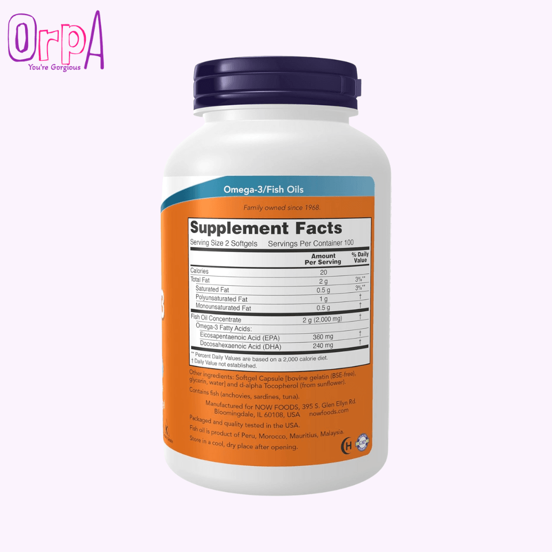 Provides 1,000 mg of natural fish oil concentrate per serving
