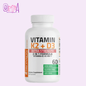 Bronson Vitamin K2 MK-7 Plus Vitamin D3 Extra Strength - 60 Capsules