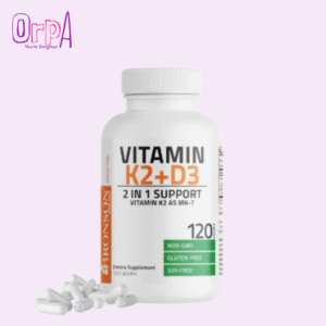 Bronson Vitamin K2 (MK7) with D3 Supplement Formula 5000 IU Vitamin D3 & 90 mcg K2 MK-7 120 Capsules