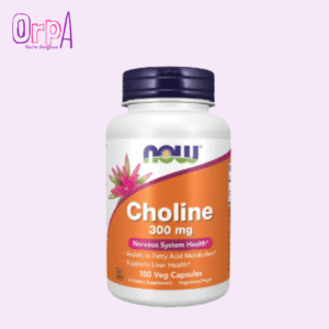 NOW Choline 300 mg Supports Nervous System and Liver Health 100 Veg Capsules
