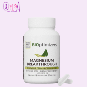 BIOptimizers Magnesium Breakthrough Supplement 4.0-7 Forms of Mg Glycinate Malate Citrate - 30 Capsules