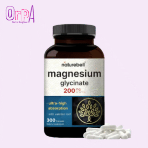 Naturebell Magnesium Glycinate 200mg for Sleep, with Valerian Root 300 Capsules