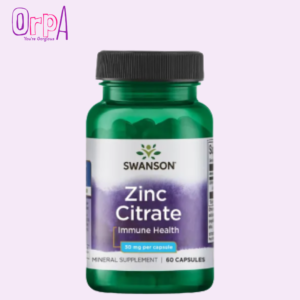 Swanson Zinc (Citrate) 30 Milligrams 60 Capsules