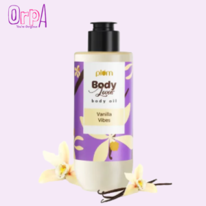 Plum BodyLovin' Vanilla Vibes Body Oil Intense Moisture & Instant Glow Long Lasting Warm Vanilla Fragrance Non-Greasy & Lightweight Soft & Nourished Skin For Dry To Very Dry Skin - 200ml